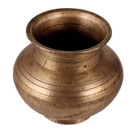 Adorning Brass Water Pot Lota for Worship