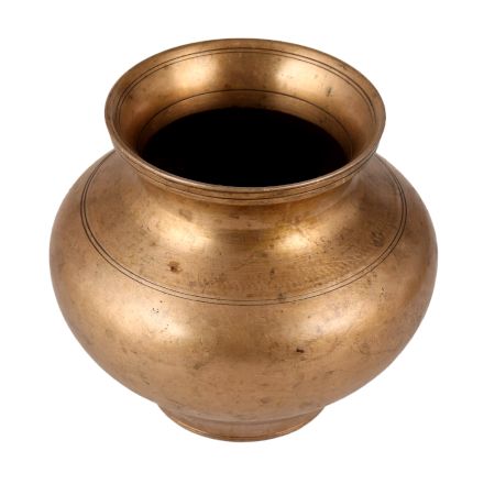 Indian Brown Water Pot Lota for Hindu Rituals