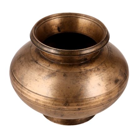 Traditional Brown Holy Pot Lota Made of Brass