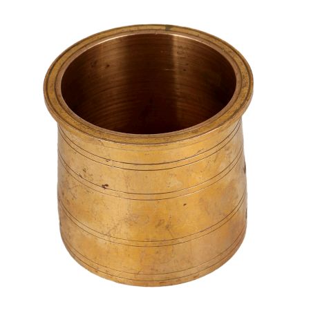 Golden Premium Brass Panchpatra for Rituals