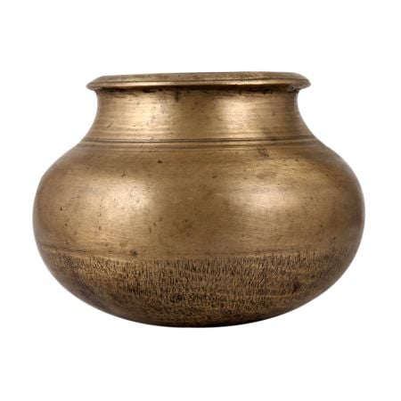 Adorable Vintage Brass Cooking Pot for Decoration