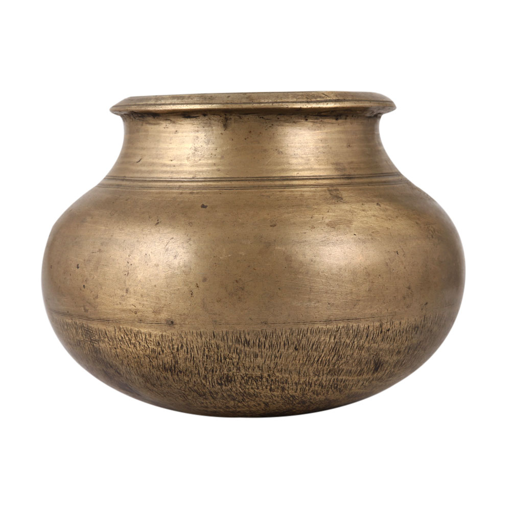 Adorable Vintage Brass Cooking Pot for Decoration