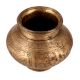 Incredibly Carved Brass Lota or Pot for Decoration