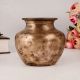 Round Plain Brass Water Pot Lota for Rituals