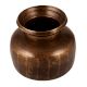 Vintage Dark Brown Water Pot Crafted from Brass