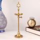 Shiny Brown Brass Oil Lamp for Auspicious Occasions