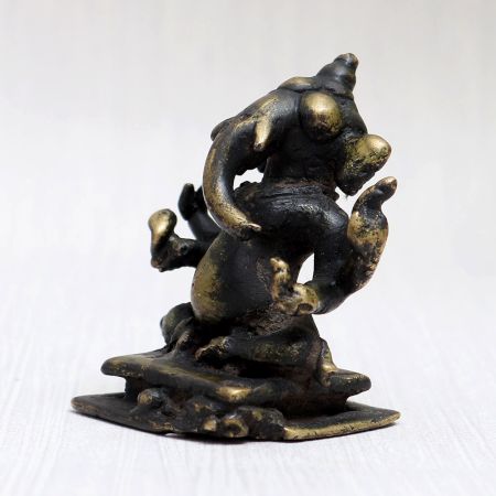 Handmade Brass Lord Ganesha Murti for Worship