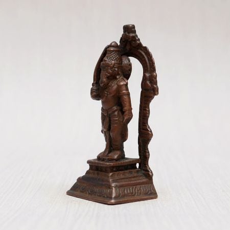 Handmade Vintage Lord Hayagriva Copper Statue