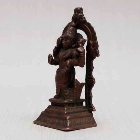 Goddess Lakshmi Copper Statue for Prayer Room