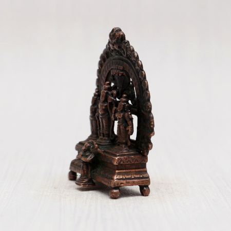 High Quality Copper Statue of Lord Ram Darbar for Worship