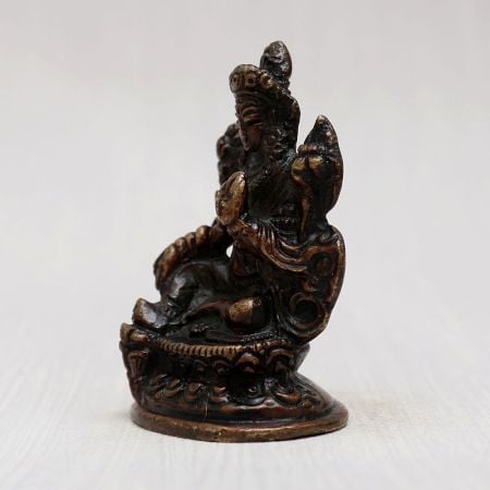 Handcrafted Goddess Tara Copper Statue for Decoration
