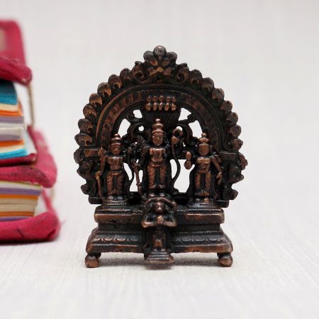 Lord Ram Darbar Copper Statue for Prayer Room