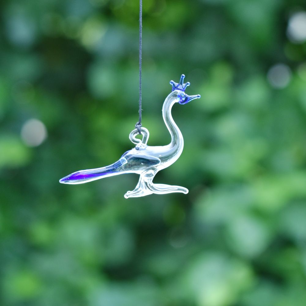 Animal Figurines Clear Glass Christmas Ornaments For Kids Set of 9 Pcs