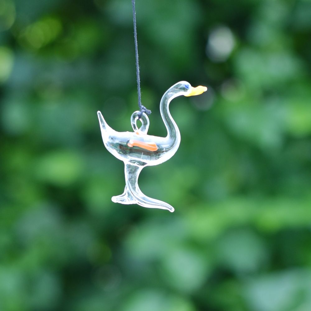 Animal Figurines Clear Glass Christmas Ornaments For Kids Set of 9 Pcs