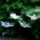 Butterfly Glass Christmas Ornaments For Kids Set of 4 Pcs