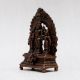Handmade Lord Perumal with Sridevi & Bhudevi Copper Statue