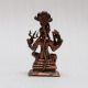 Handmade Goddess Mariamman Copper Statue for Worship