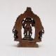 Handmade Copper Statue of Lord Srinivasa, Sridevi & Bhudevi