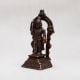 Vintage Copper Lord Balram Statue with Prabhavali for Decor