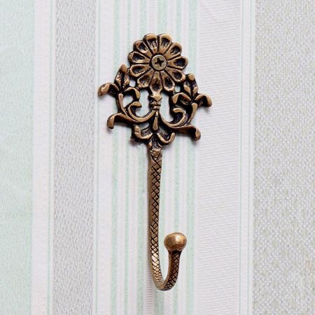Beautiful Brown Finish Brass Wall Hook for Hanging