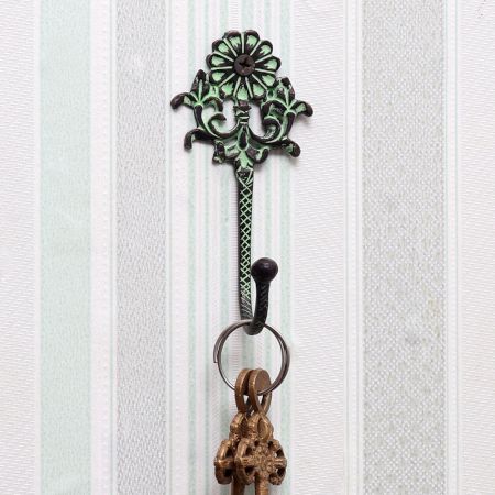Green Premium-Quality Brass Wall Hook for Clothes