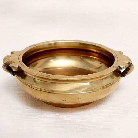 Handmade Brass Urli in Antique Golden Finish