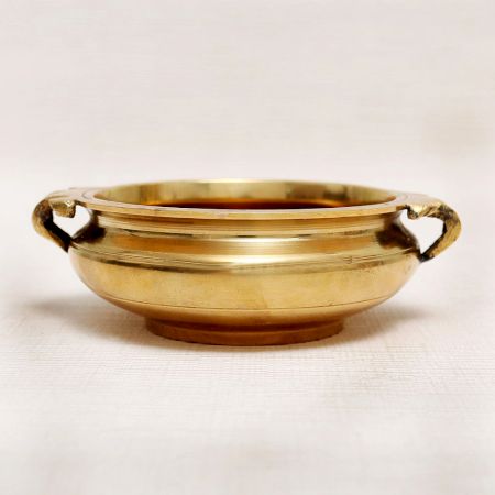 Handmade Brass Urli in Antique Golden Finish