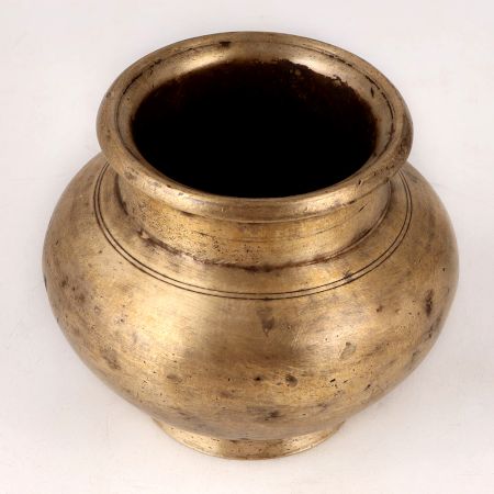 Traditionally Handmade Brass Water Pot in Antique Finish