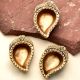 Brass Mango Shaped Diwali Gifting Diya Pack of 3