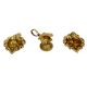 Indian-Shelf Handmade Vocalforlocal  Brass Golden Oil Lamp Diya Lotus Floral and Ganpati Leaf Design Puja Utensils Diwali Home DÃ©cor