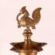 Antique Brown Peacock Oil Lamp Made of Premium Brass