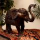 High-Quality Engraved Brass Elephant Statue for Decor