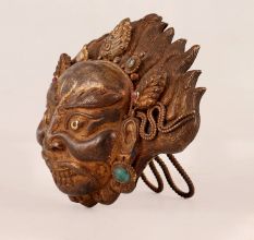 Handmade Tibetan Art Lord Shiva Copper Plate