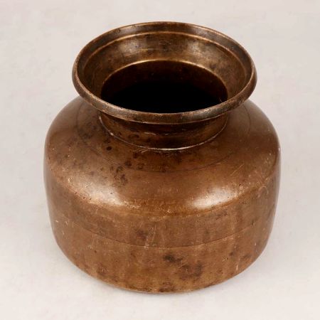 Handmade Brown Finish Water Pot Made of Brass