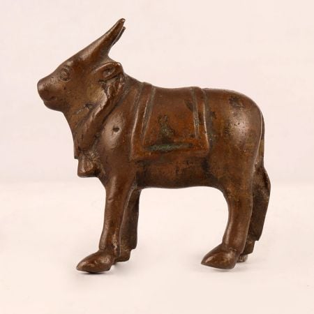 Handmade Brass Bull Vahana Nandi for Worship