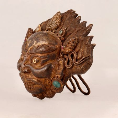 Handmade Tibetan Art Lord Shiva Copper Plate