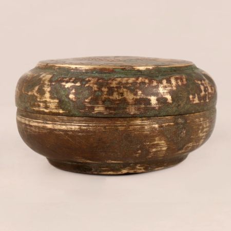 Handmade Small Brass Sindoor Box for Prayer Room