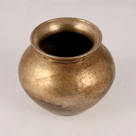 Indian Handmade Brass Water Pot in Antique Finish