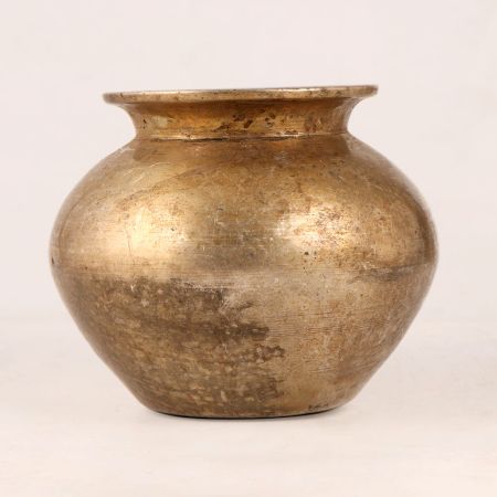Indian Handmade Brass Water Pot in Antique Finish