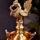Fancy Tall Peacock 5 Wick Diya Oil Lamp