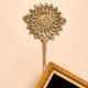 Single Brass Sunflower Wall Hook