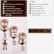 Brown Wooden Panda Decorative Wall Hooks