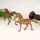 Handcrafted Brass Horse Statue for Decor in Pair of 2