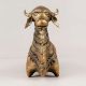 Tribal Nandi Statue Made of High-Quality Brass for Decor