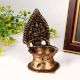 Handmade Small Brass Gajalakshmi Oil Lamp for Prayer Room