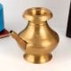 Glossy Golden Brass Water Pot with Spout