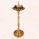 Adorable Vintage Brown Oil Lamp Made of Brass