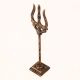 Handmade Vintage Brass Trident for Temple