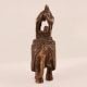 Handmade Copper Statue of Elephant with Howdah for Decor