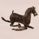 Vintage Brass Running Horse Statue in English Art